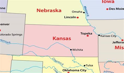 donde esta kansas|El Mapa del Estado de Kansas